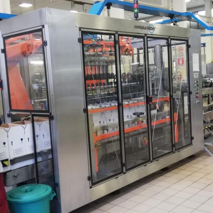 Encaixotadora automática de garrafas